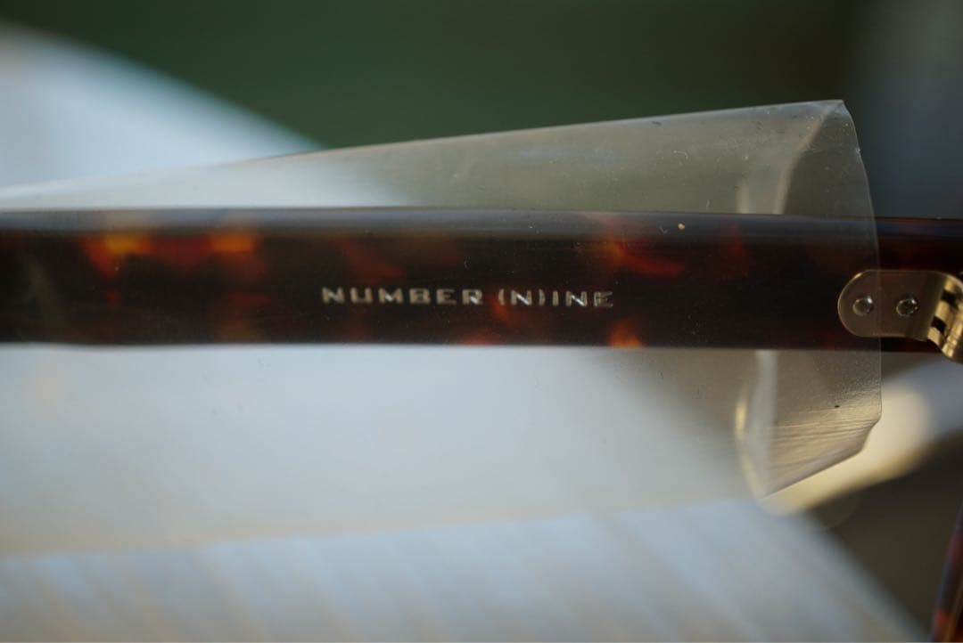 Number（n）ine 泰八郎謹製 ハート涙 伊達眼鏡 本人期 鼈甲
