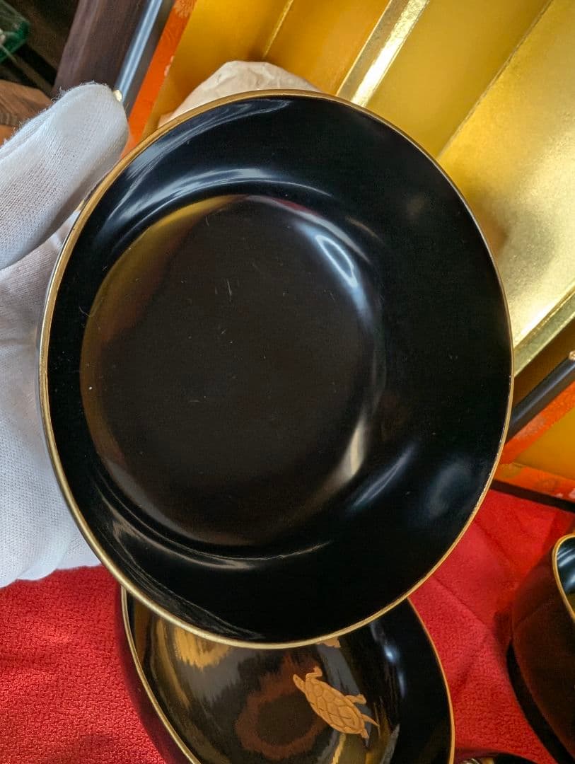 「こちらは専用出品です」明治時代 輪島塗 金蒔絵 椀 2客