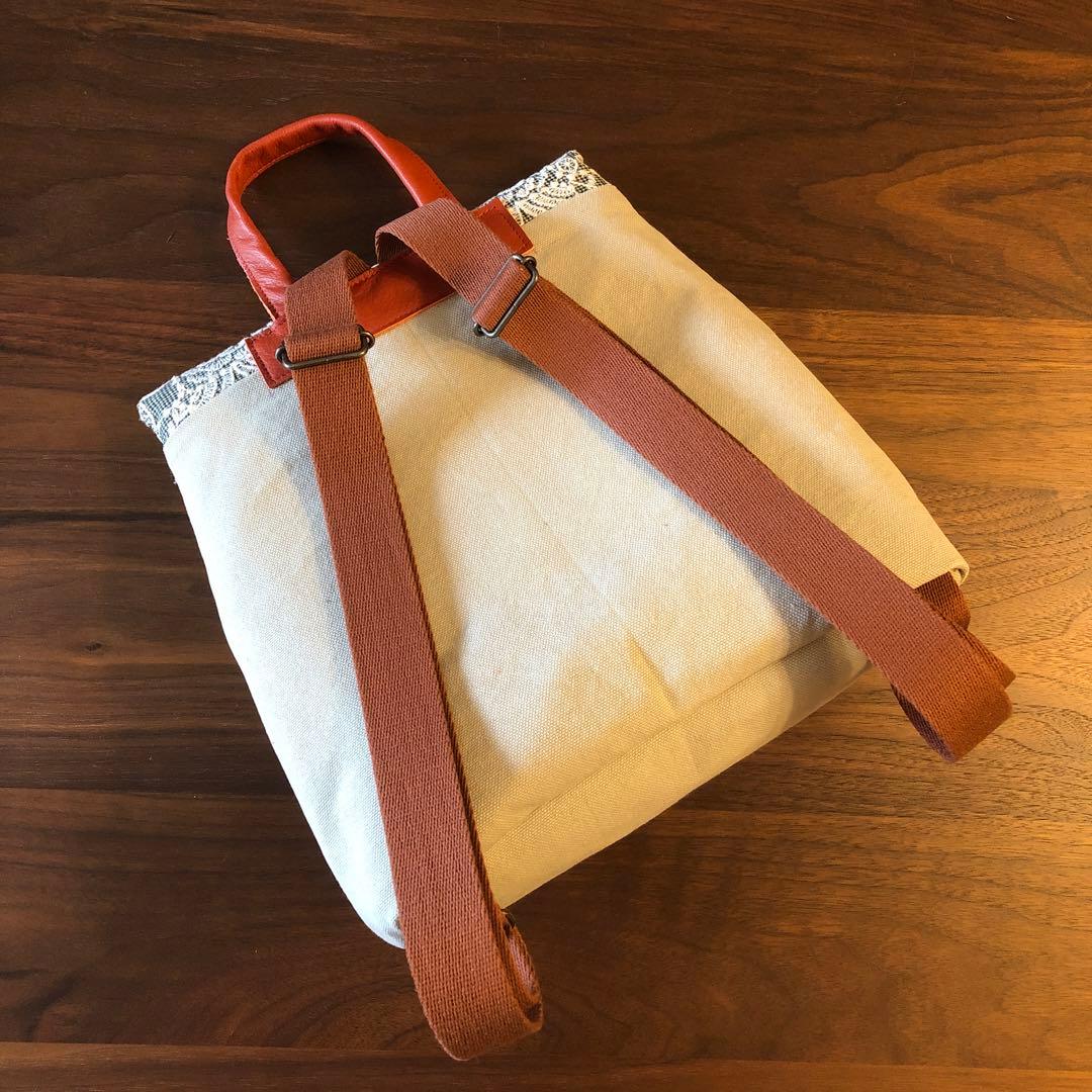 ハンドメイドミニリュック ミナペルホネン forest tile