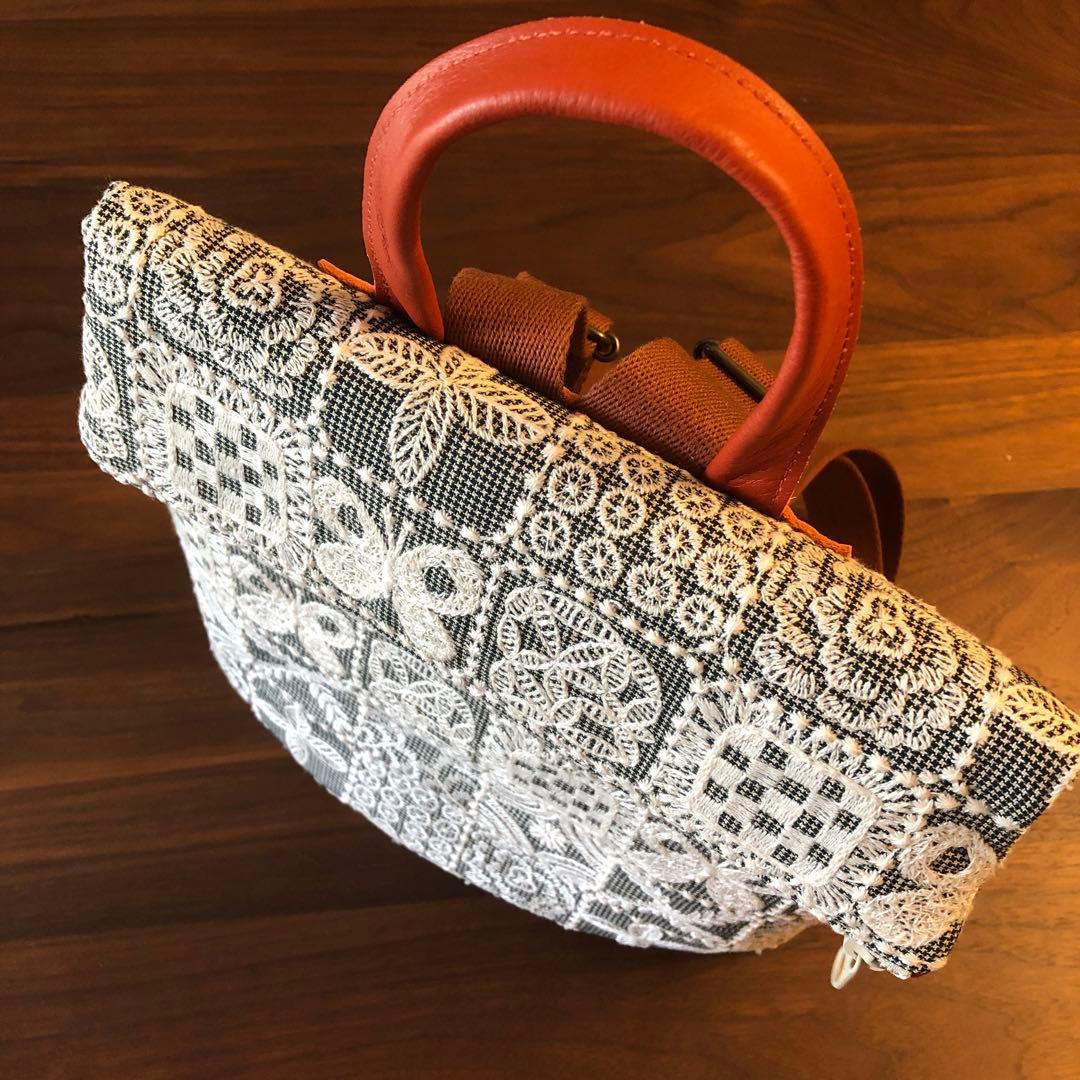 ハンドメイドミニリュック ミナペルホネン forest tile