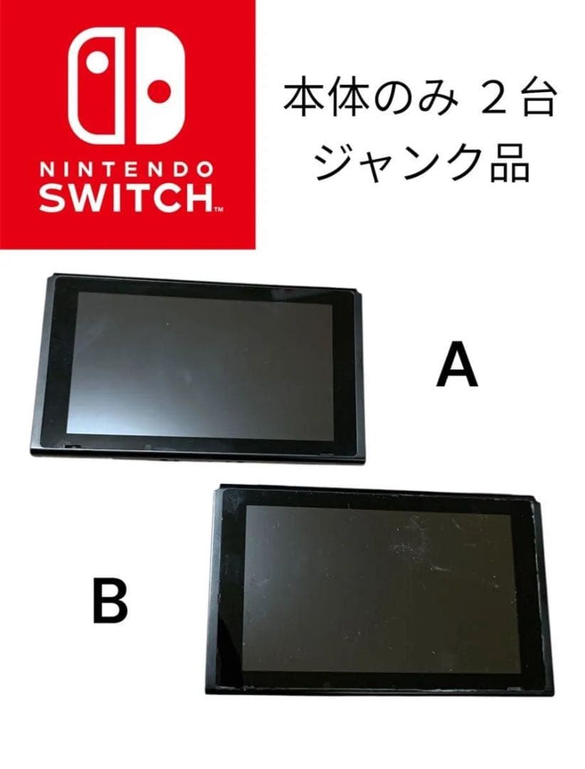 【ジャンク品】 Nintendo Switch スイッチ 本体 のみ ２台セット