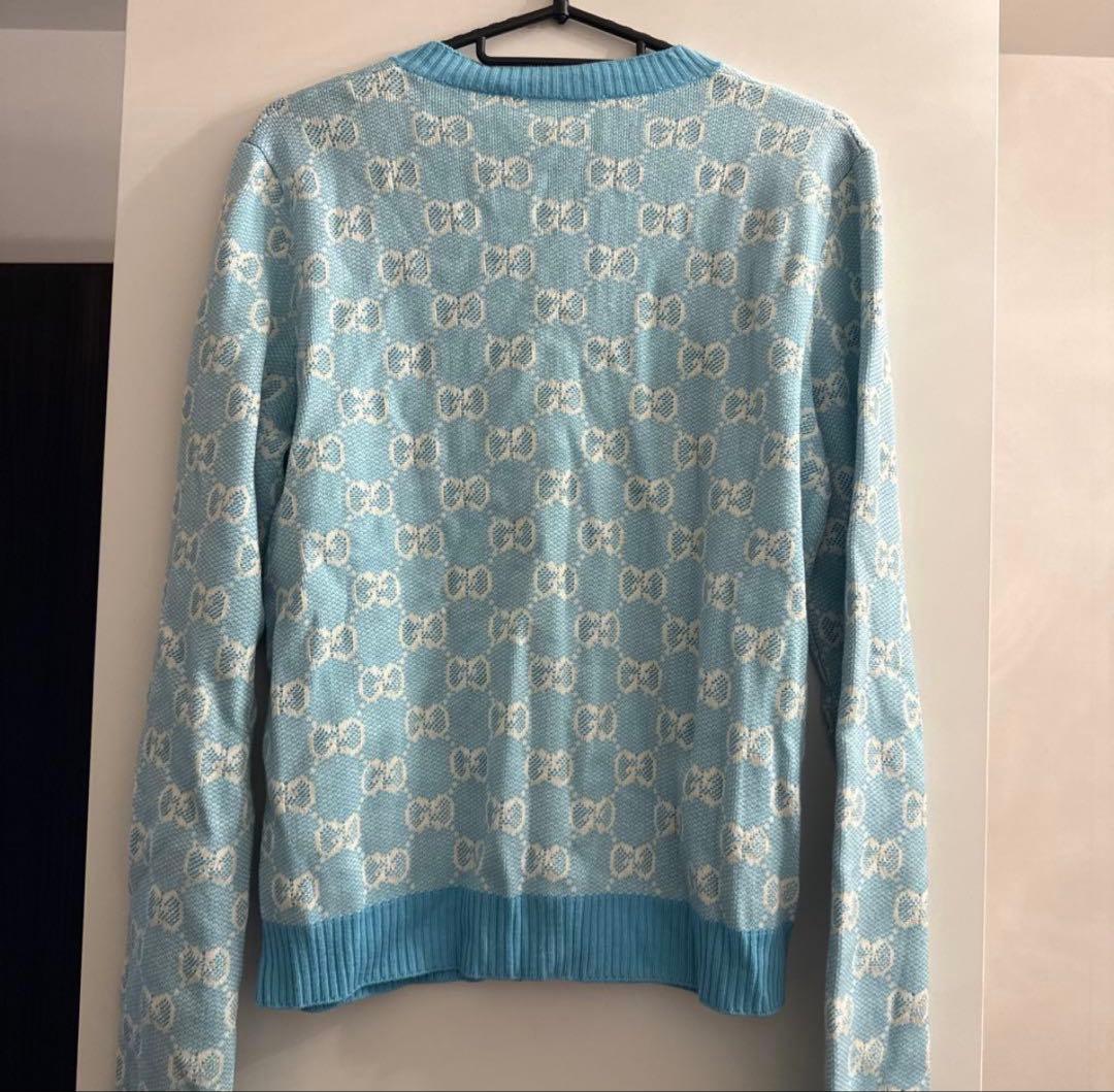 GUCCI 水色 カーディガン M