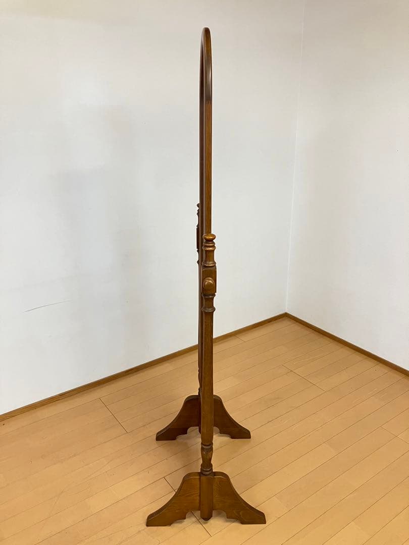 カリモク　コロニアル　姿見　ミラー　ヴィンテージ