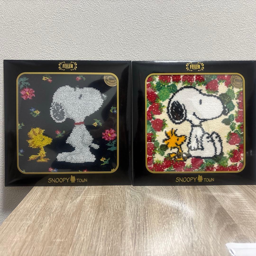 【新品未使用】フェイラー　スヌーピー　2枚セット　ストロベリー　ハイジフラワー