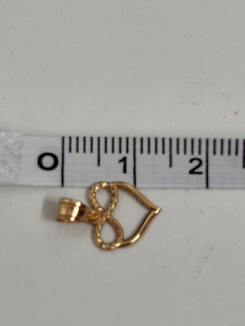 k18ハート♡ネックレストップ♡新品未使用