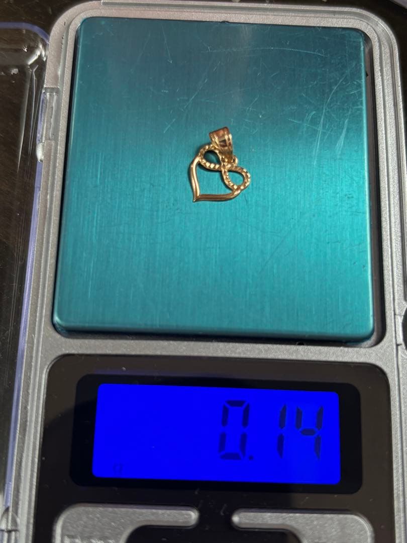 k18ハート♡ネックレストップ♡新品未使用