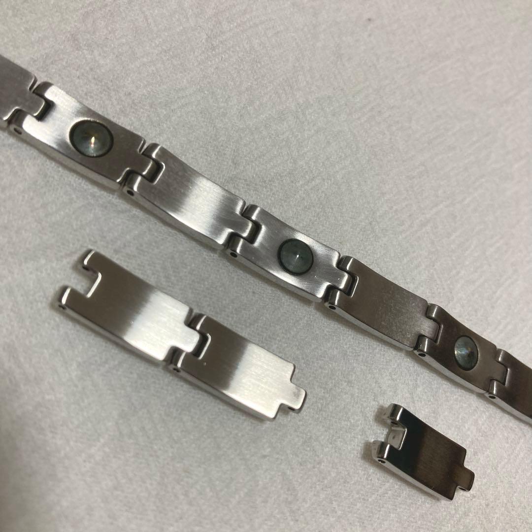 【ゲルマニウムブレスレット】証明書・箱付き／健康アクセサリー／サイズ調整可