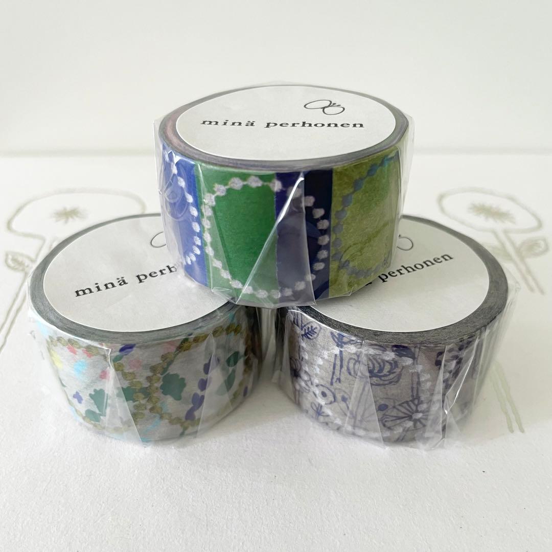 mt × mina perhonen マスキングテープ タンバリン 3本セット