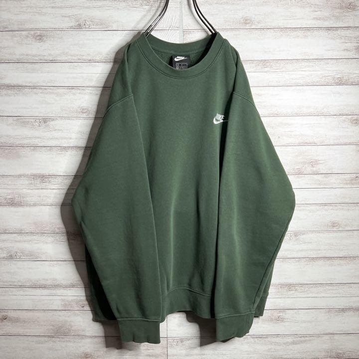 【入手困難!!】ナイキ ✈︎刺繍 ワンポイント ゆるだぼ 裏起毛 肉厚
