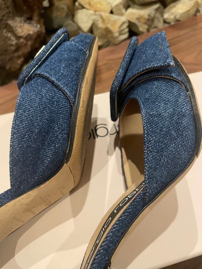 セルジオロッシ　デニムミュール　サイズ35
