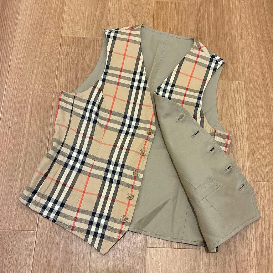 【美品】Burberrys リバーシブルベスト ノバチェック Mサイズ