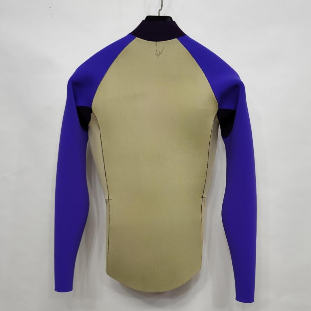 新品☆ジャージ2mmフロントジップ長袖タッパー　Mサイズ　ウェットスーツ