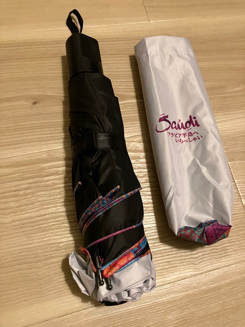 万博 サウジアラビア／ドラえもんトートバッグ・折りたたみ傘 晴雨兼用 セット