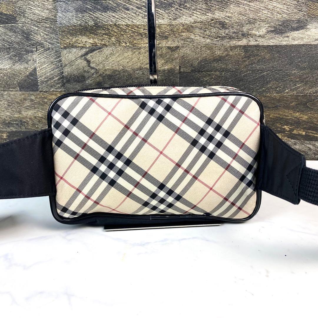 美品　バーバリー　ボディバッグ　ウエストポーチ　ナイロン　ノバチェック