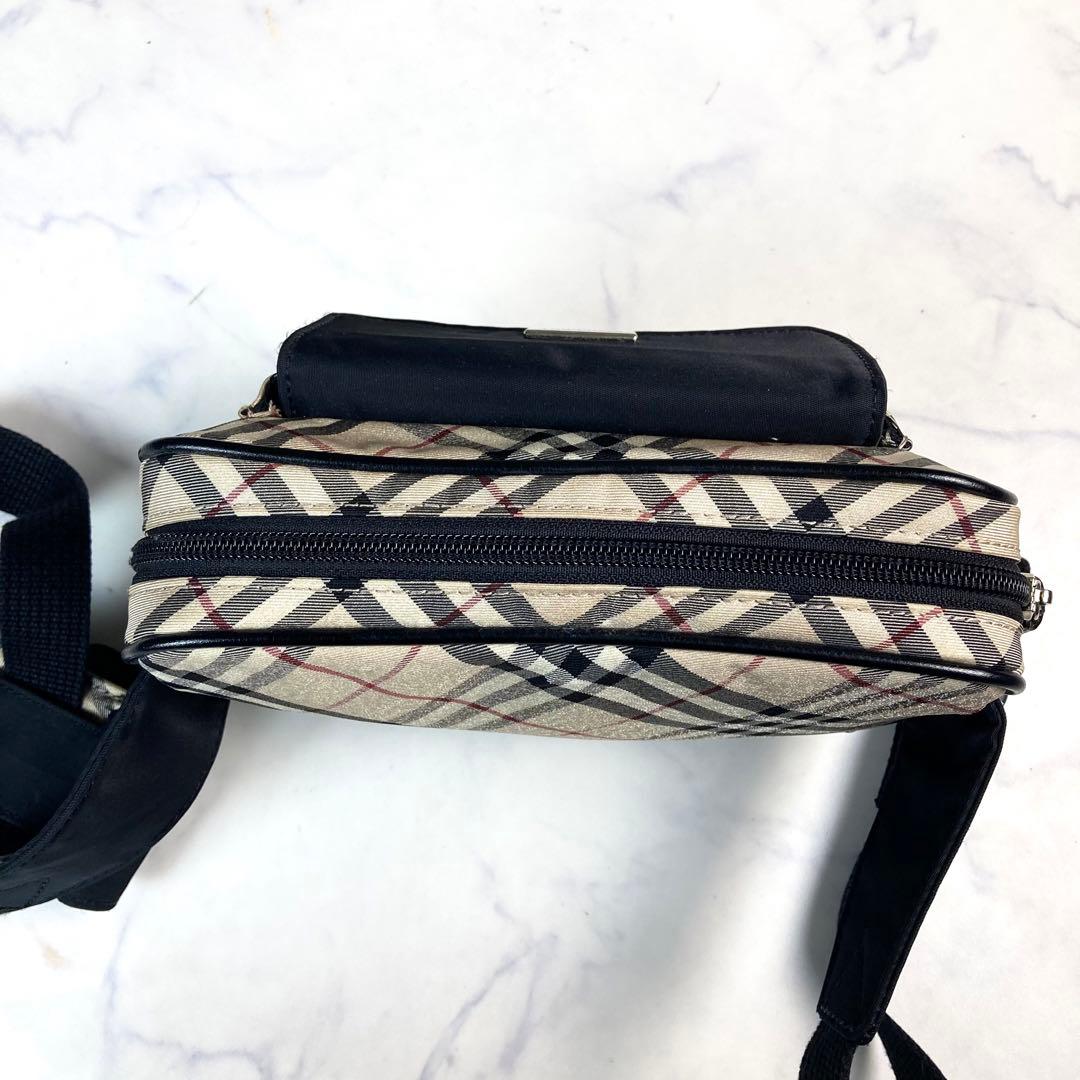 美品　バーバリー　ボディバッグ　ウエストポーチ　ナイロン　ノバチェック