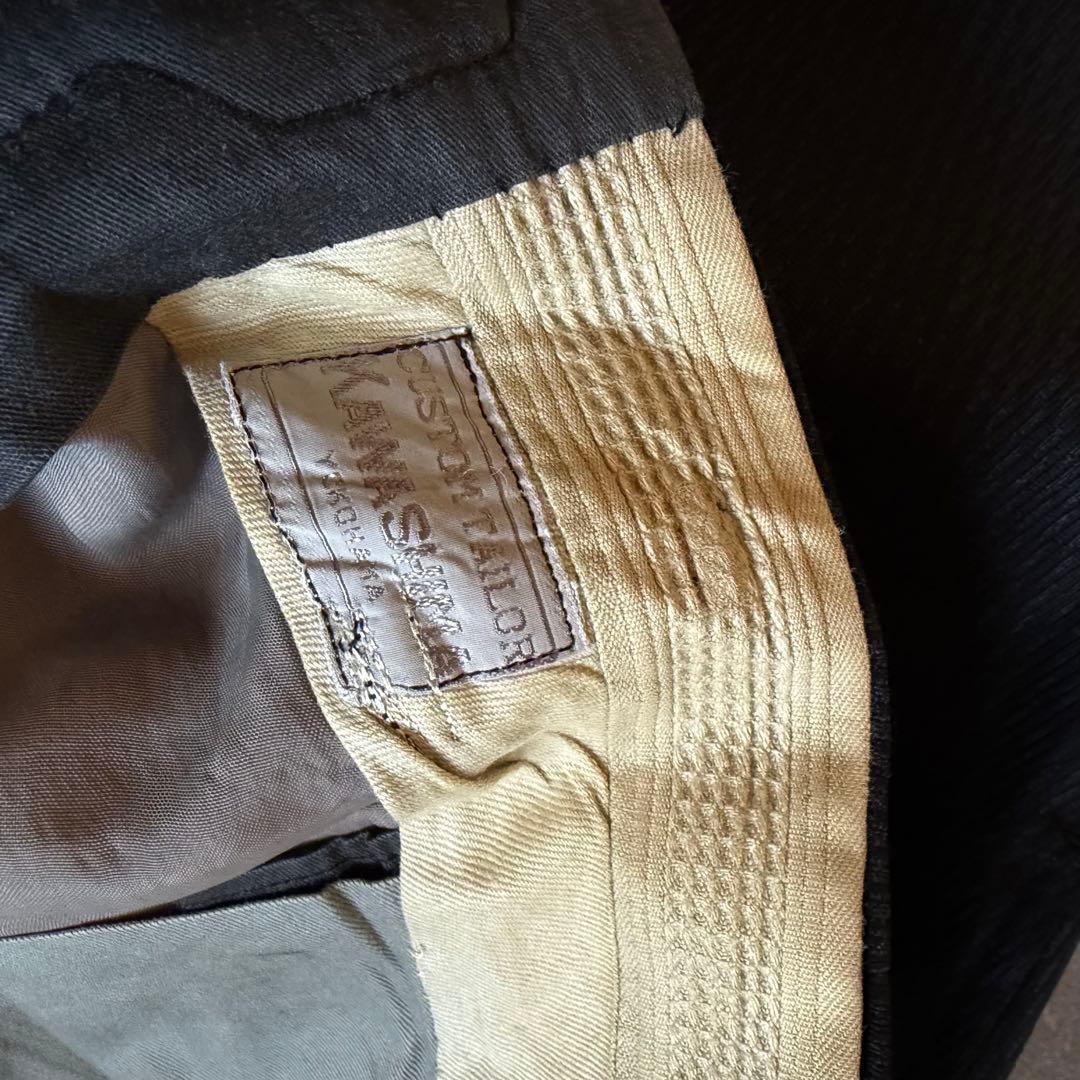 50s スラックス ブラック W40 ウール USA製 絣 Talon 極太