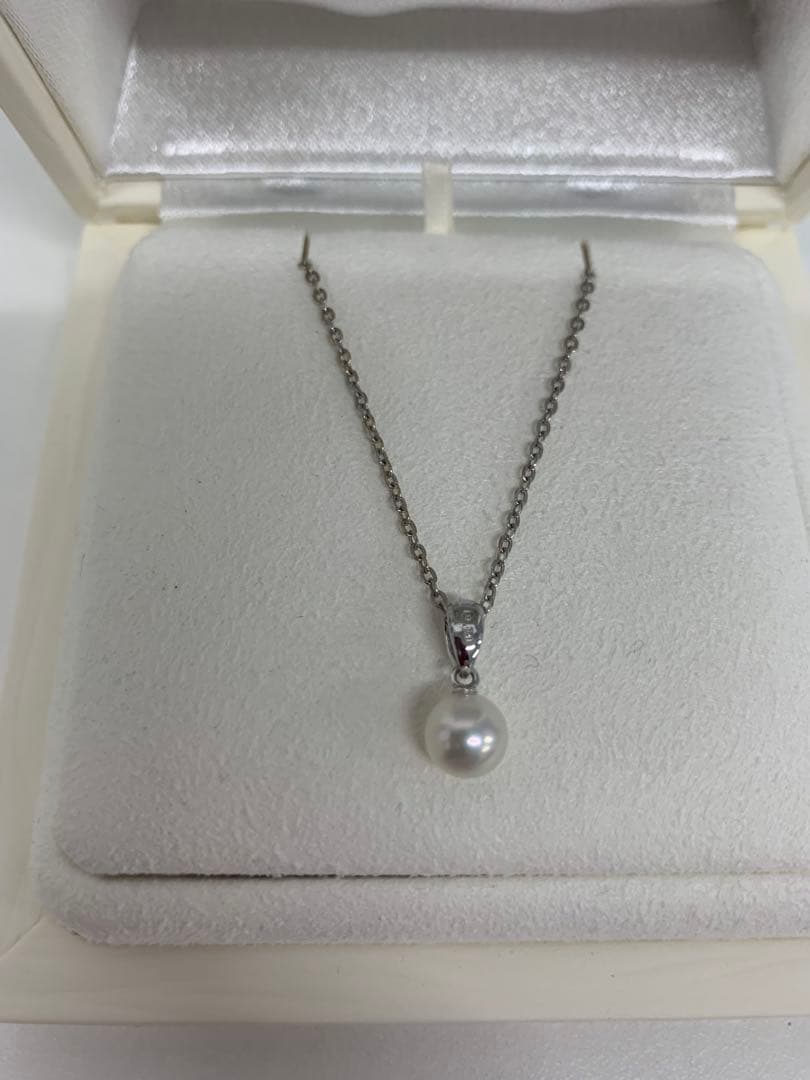 MIKIMOTO 真珠 ペンダントネックレス　約6ミリ