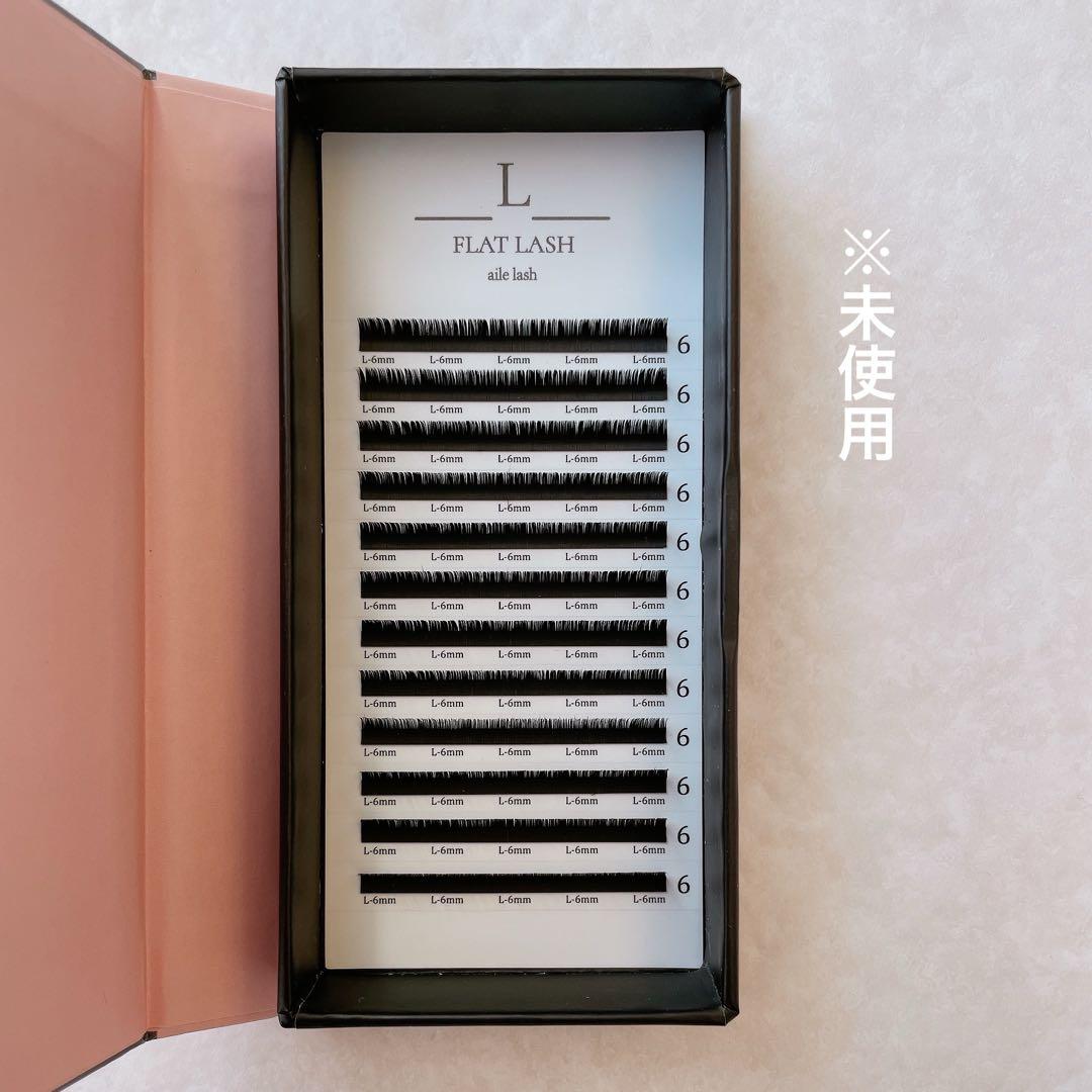 【未使用・Lカール】長さ6〜12mm/ディープフラットラッシュ/ブラック