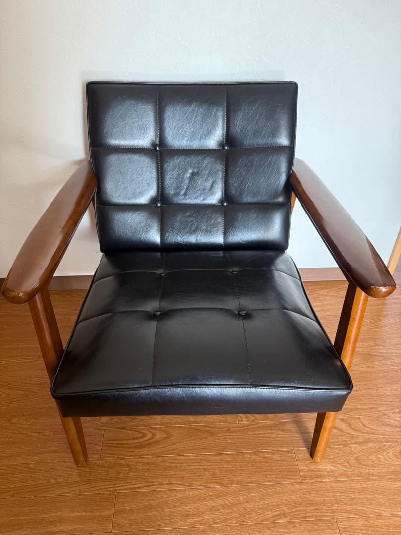 【okame】karimoku 60 Kチェア 1シーター ブラック ①