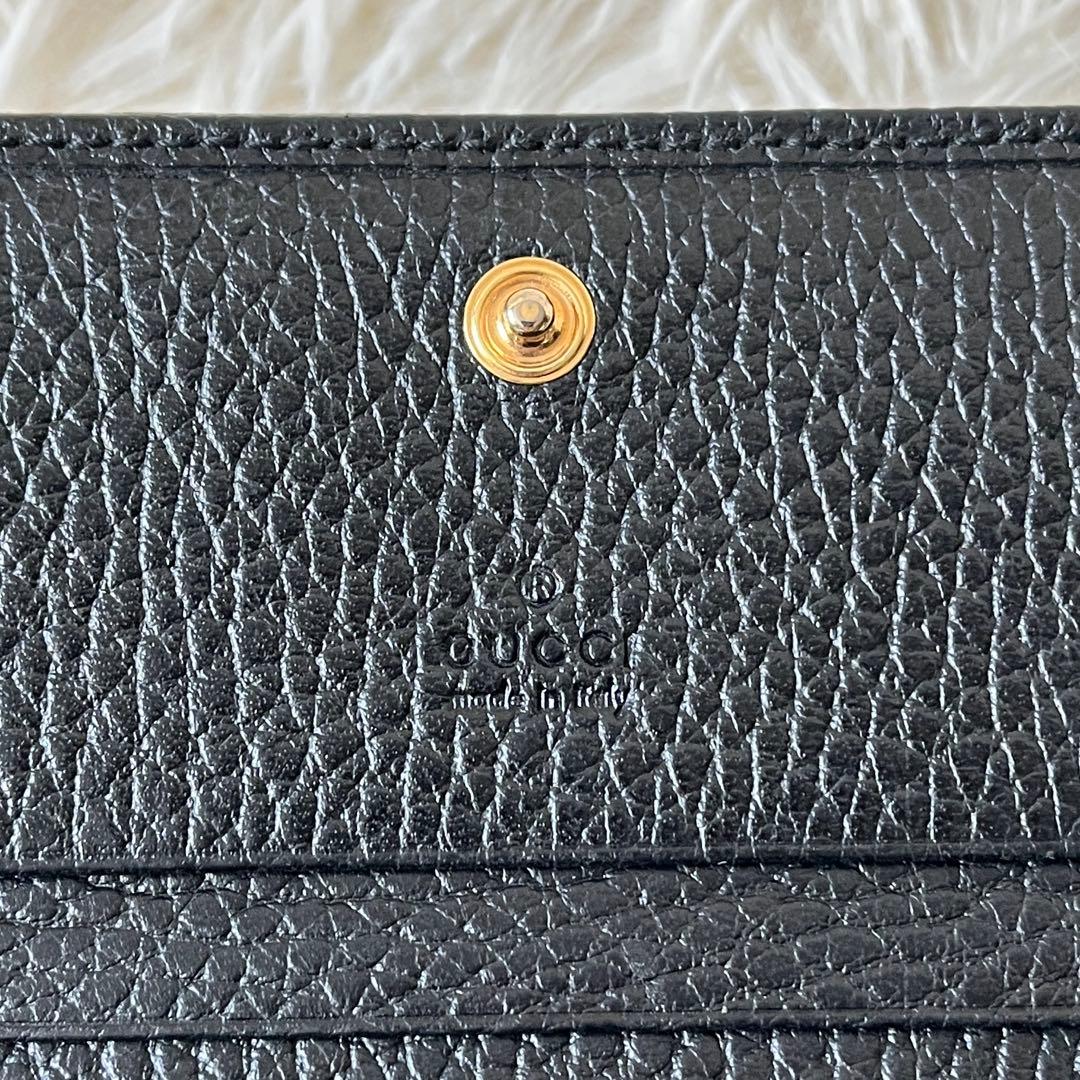 ⭐️極美品⭐️　GUCCI　GGマーモント　カードケース　ミニ財布　ブラック