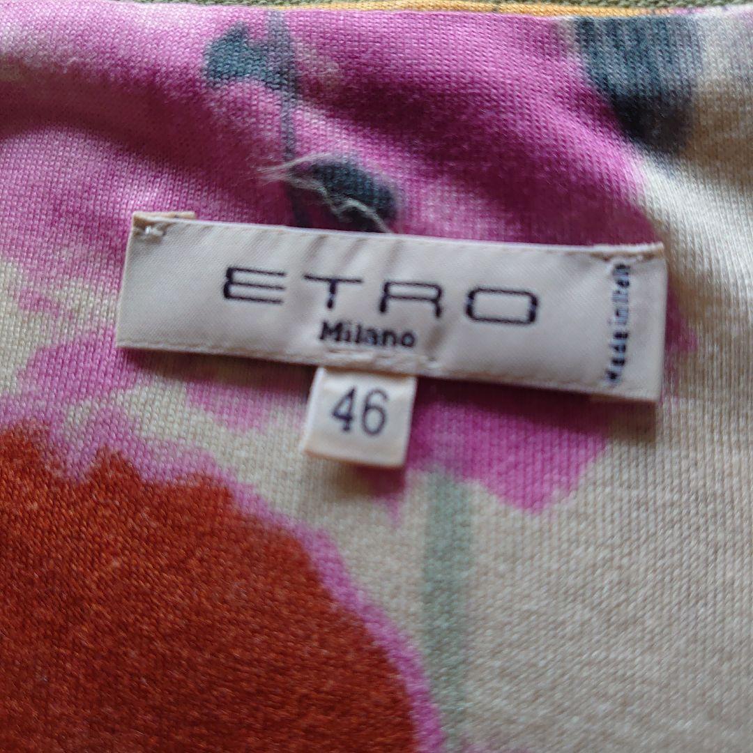 ETRO 花柄 五分袖チュニック サイズ46