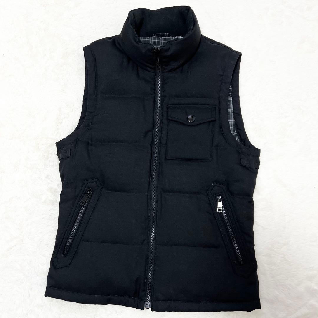 【入手困難】バーバリー ブラックレーベル✨️ホワイトグースダウン　ダウンベスト　黒