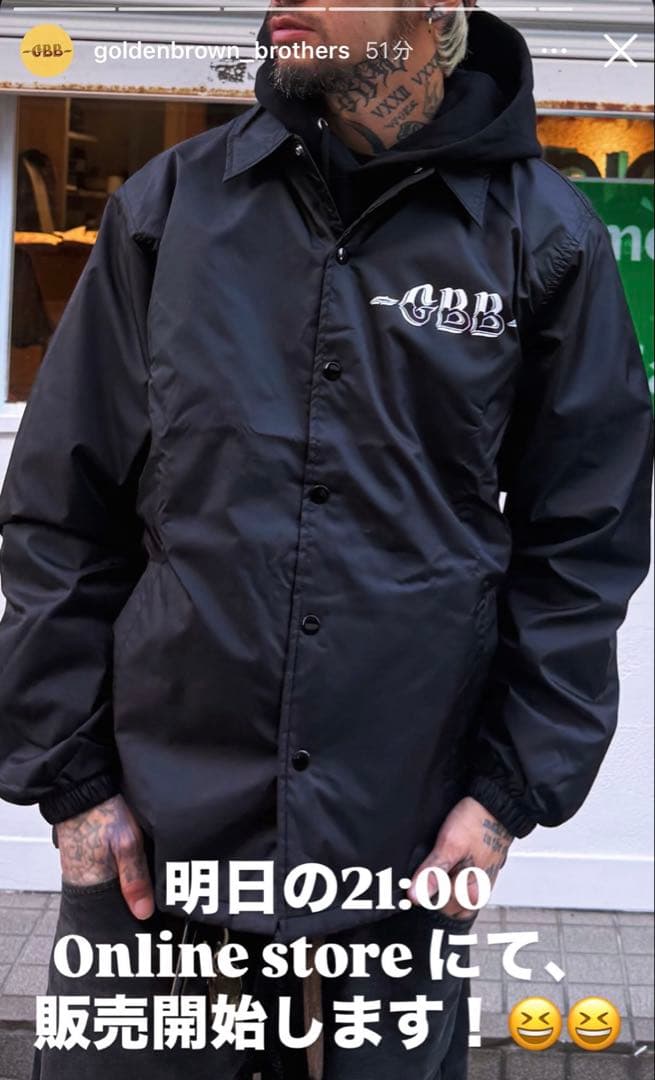 GBB コーチジャケットgolden brown brothers jsf