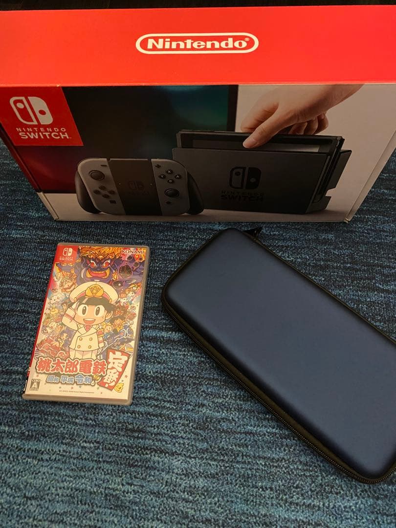 Nintendo Switch 本体 + ケース + ゲームソフト　桃鉄セット