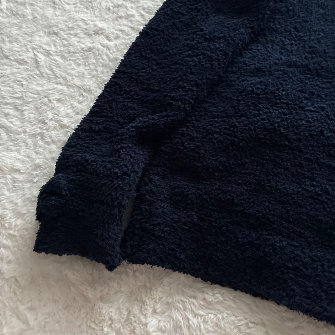 美品 希少✨ピンクハウス ロゴ刺繍入り モコモコ ジップアップ パーカー リボン