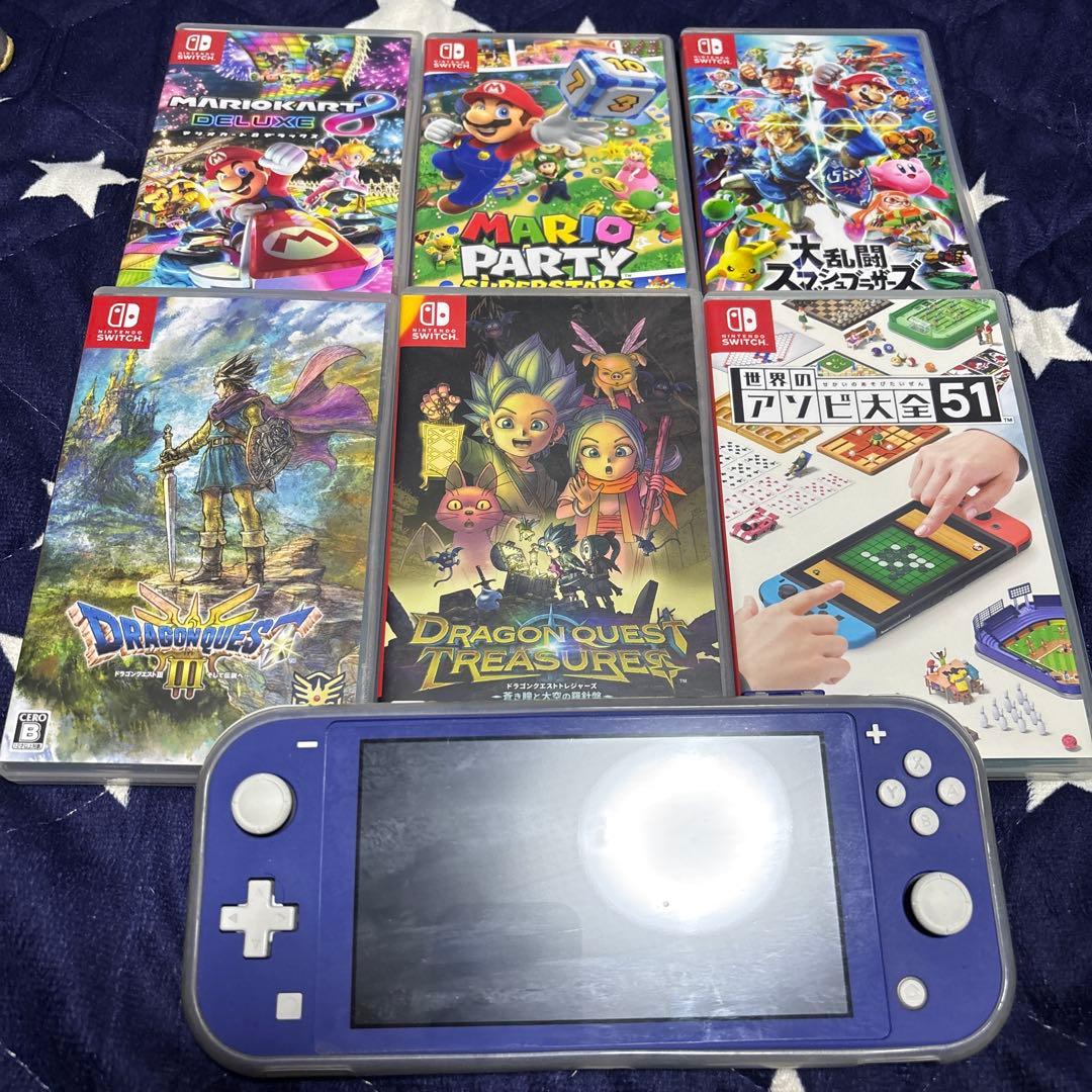 Nintendo Switch Lite パープル + ゲーム6本セット