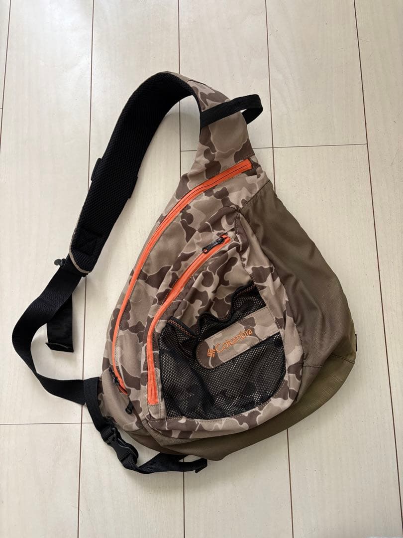 00s コロンビア カモ ワンショルダー スリング バッグ y2k
