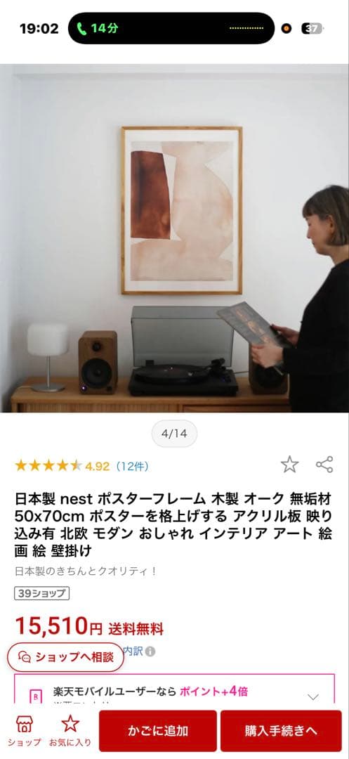 デンマーク THE POSTER CLUB ポスター BLOOM 50x70 額