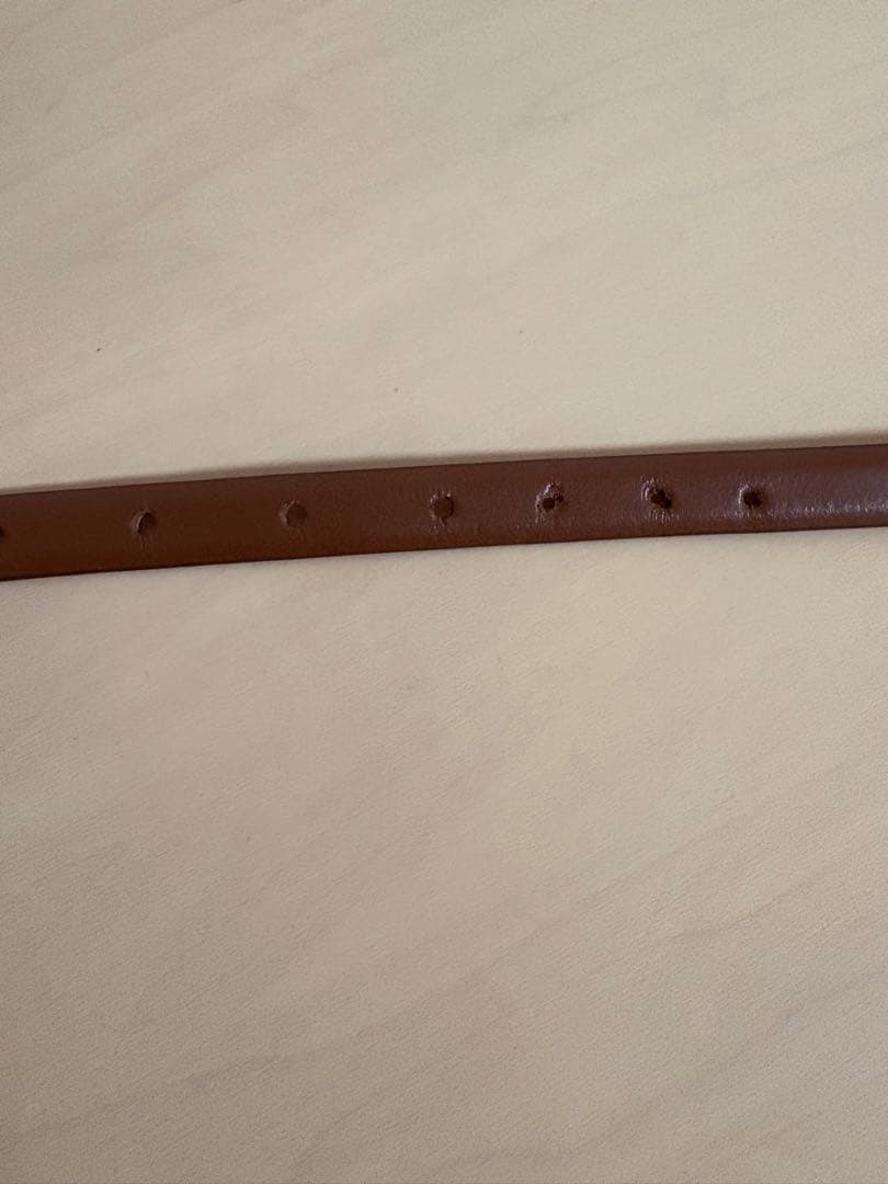 conte コンテ　えみり　バックルナローベルト　ブラウン