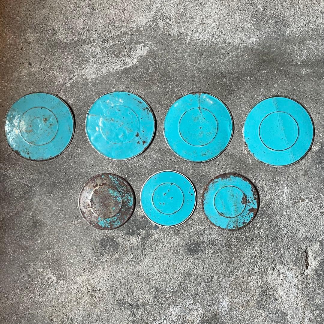 ヴィンテージ 7枚セットpeanutsスヌーピーブリキトレイ50's60's