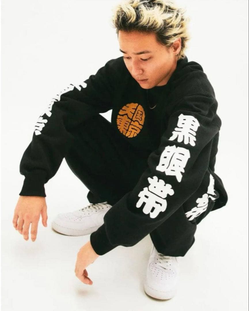 即完　BlackEyePatch×WACKO MARIAスウェット上下L 金刺繍