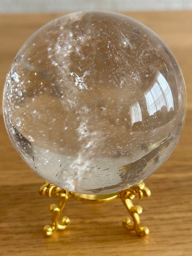✨高透明✨水晶　丸玉　約80㎜
