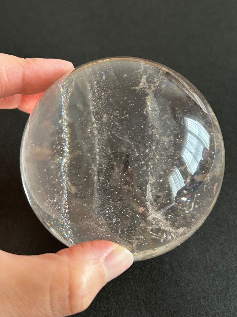 ✨高透明✨水晶　丸玉　約80㎜