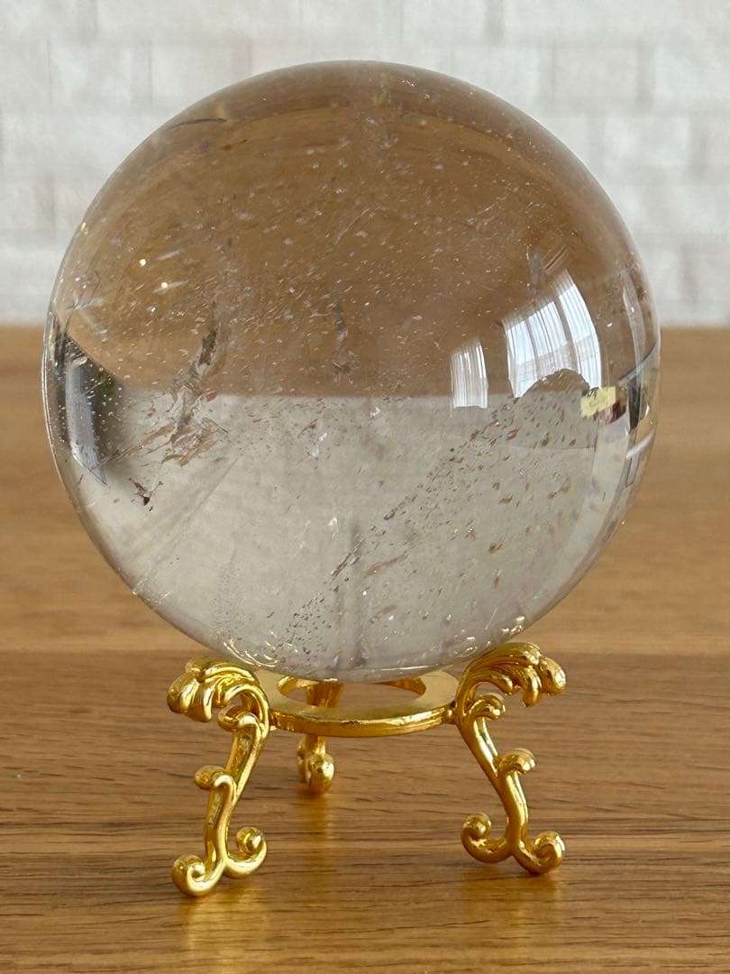 ✨高透明✨水晶　丸玉　約80㎜