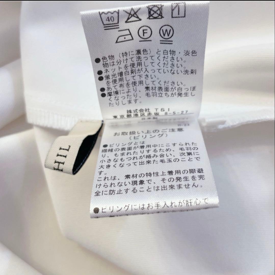 ルフィル le phil タフタコンビカットソー　白　近藤千尋