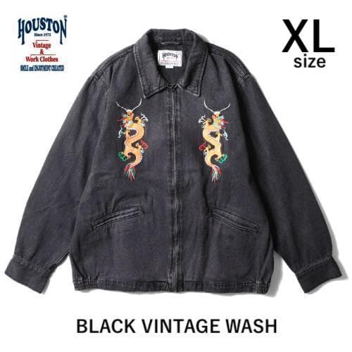 新品＊HOUSTON ヒューストン デニムジャケット ベトジャン XL MAP