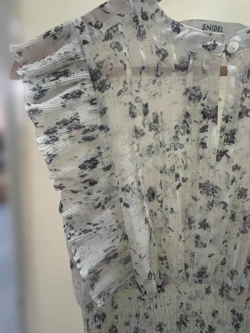 未使用品　スナイデル　フリルワンピースブルー サイズ2(M,L相当)