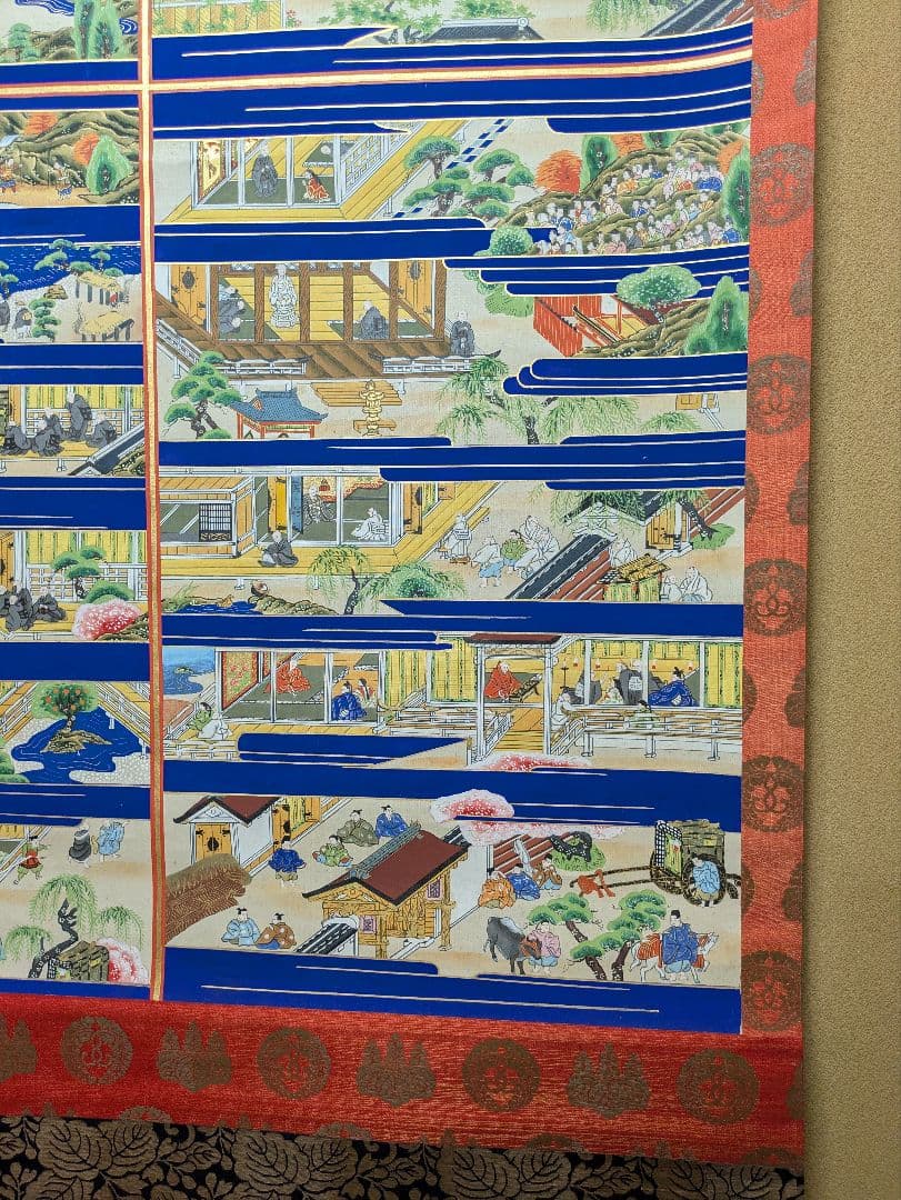 親鸞聖人御絵伝 表具 西本願寺紋