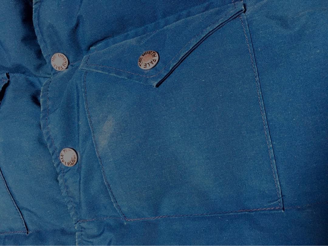 80S　NORTH FACE　茶タグ　ダウンベスト　USA製　ヴィンテージ　美品