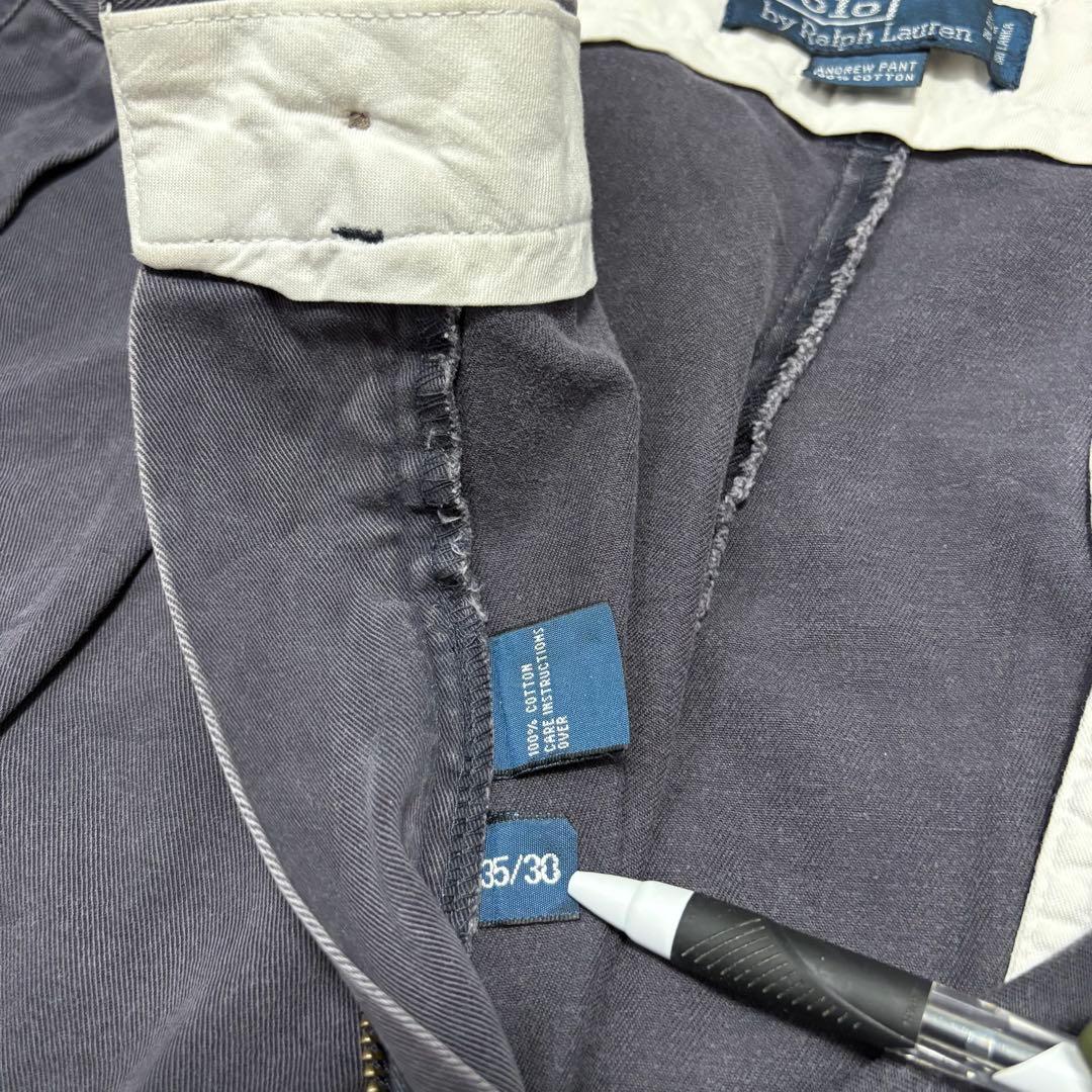 00sラルフローレンPolobyRalphLauren 2タックチノパンW35
