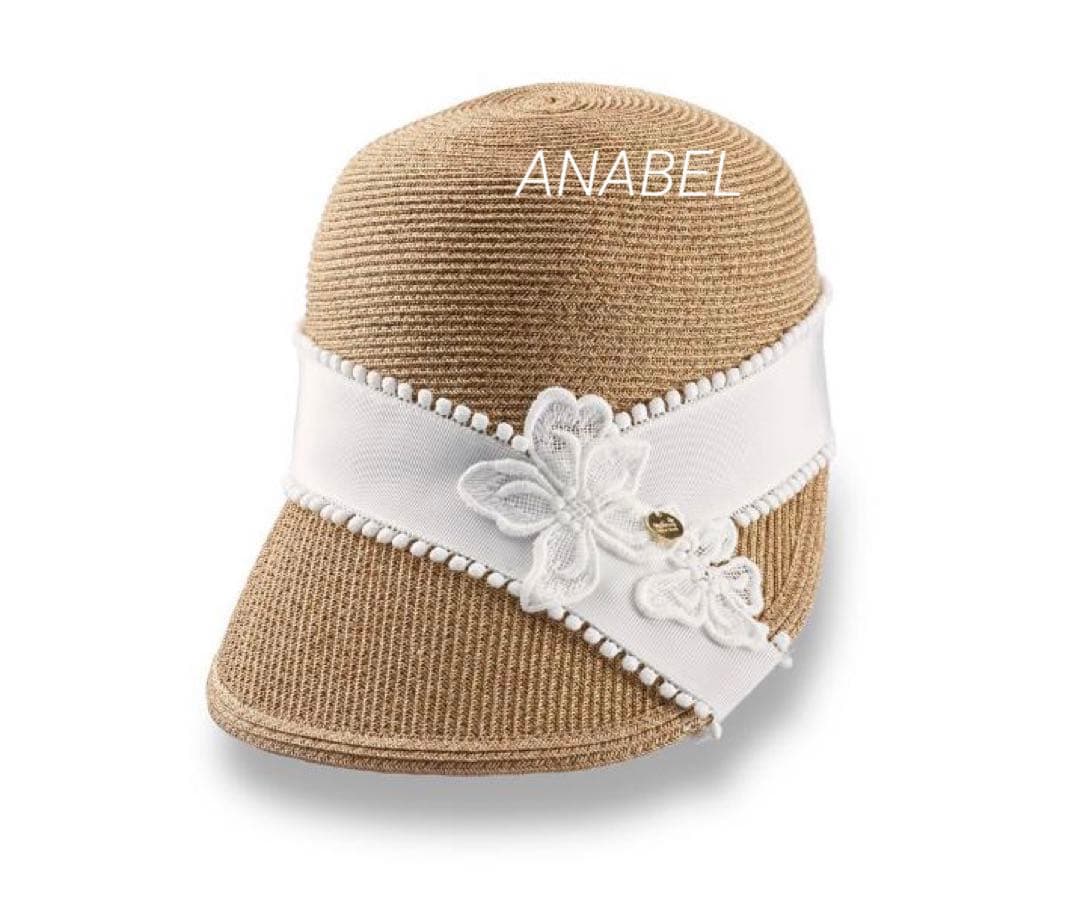 Athena New York IVORY フラワーレースキャップ