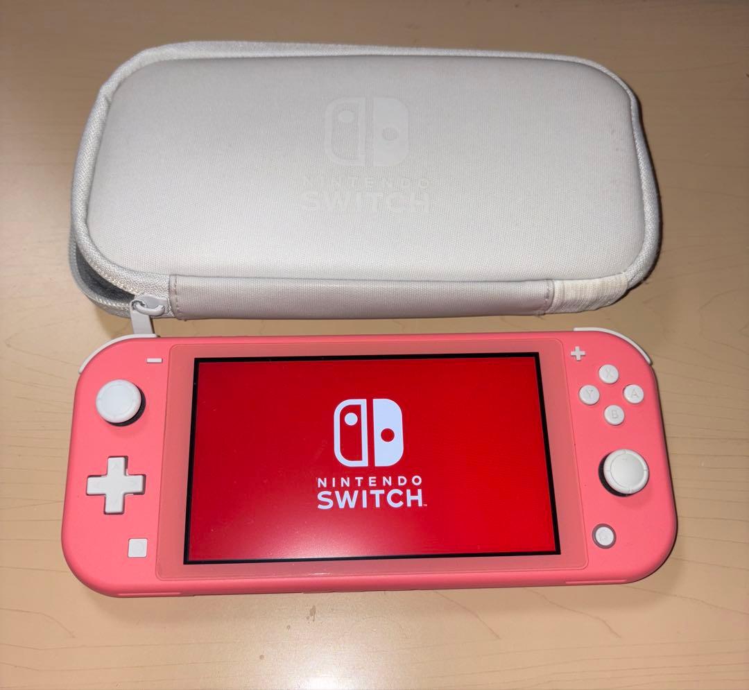 Nintendo Switch Lite ピンク 本体とケース　動作確認済み