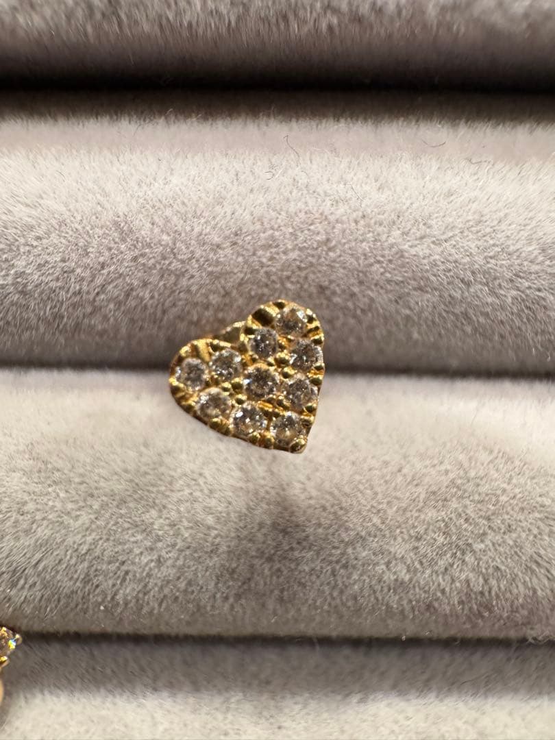 k*＊様 AHKAH アーカー ハートパヴェ 　【片耳】 ピアス