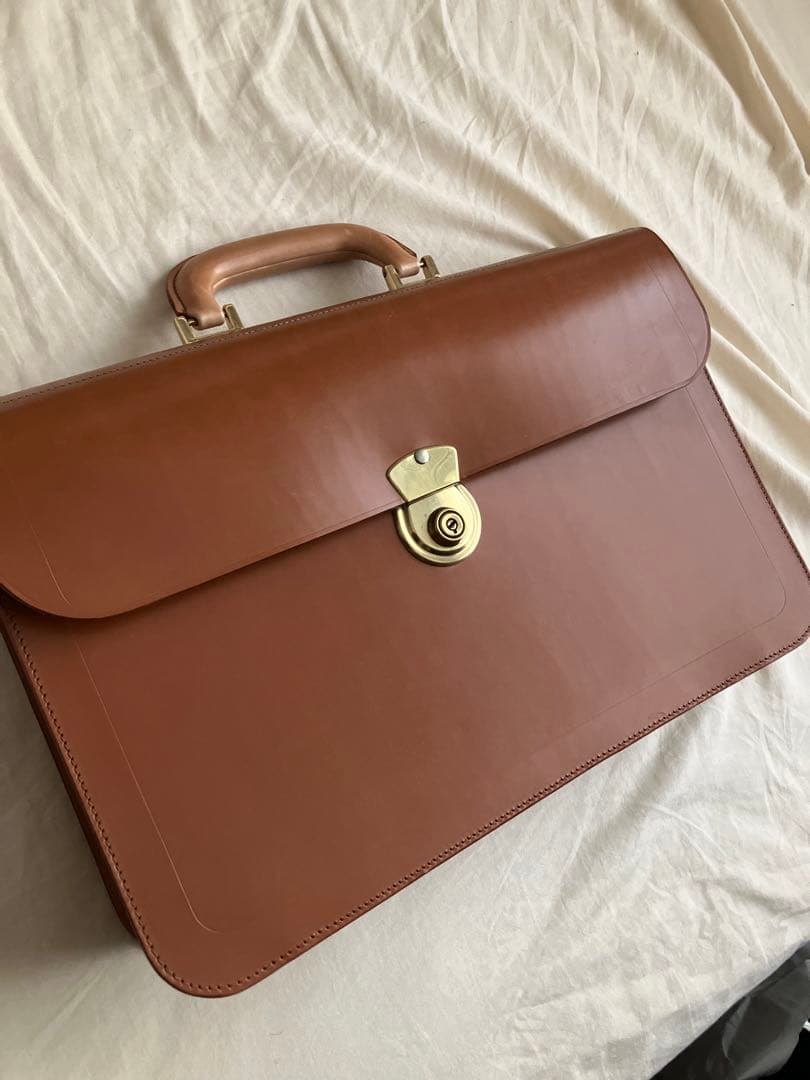 ラザフォード ブリーフケース ブライドルレザー フラップオーバー