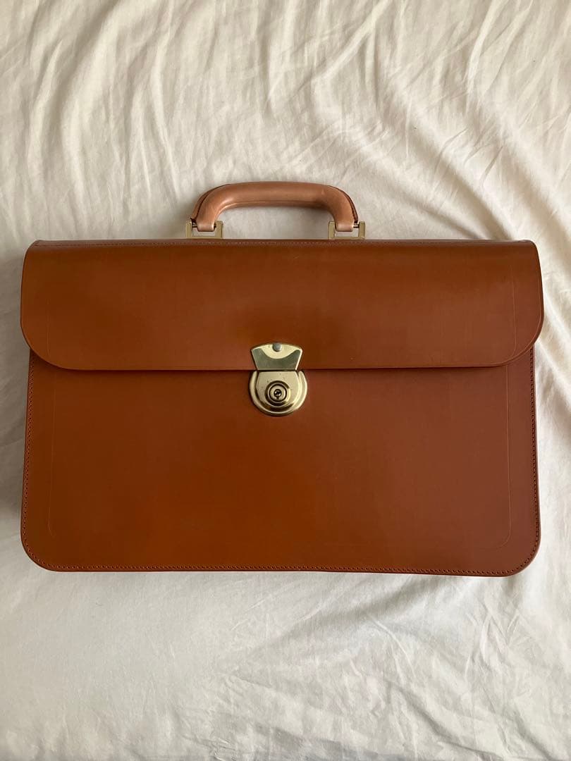 ラザフォード ブリーフケース ブライドルレザー フラップオーバー