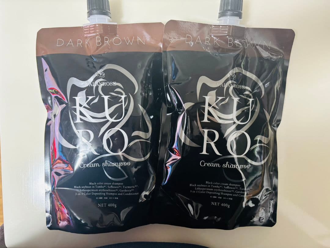 a*a様 KURO Cream Shampoo ダークブラウン 400g 2セッ